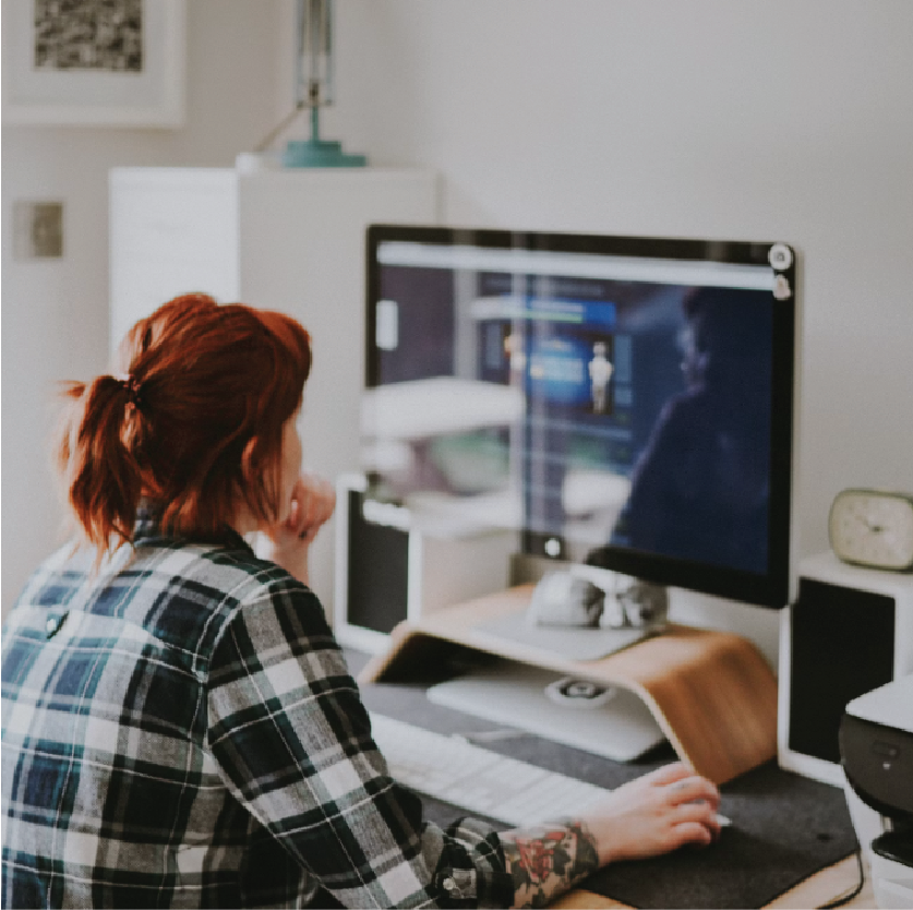 Girl at Computer