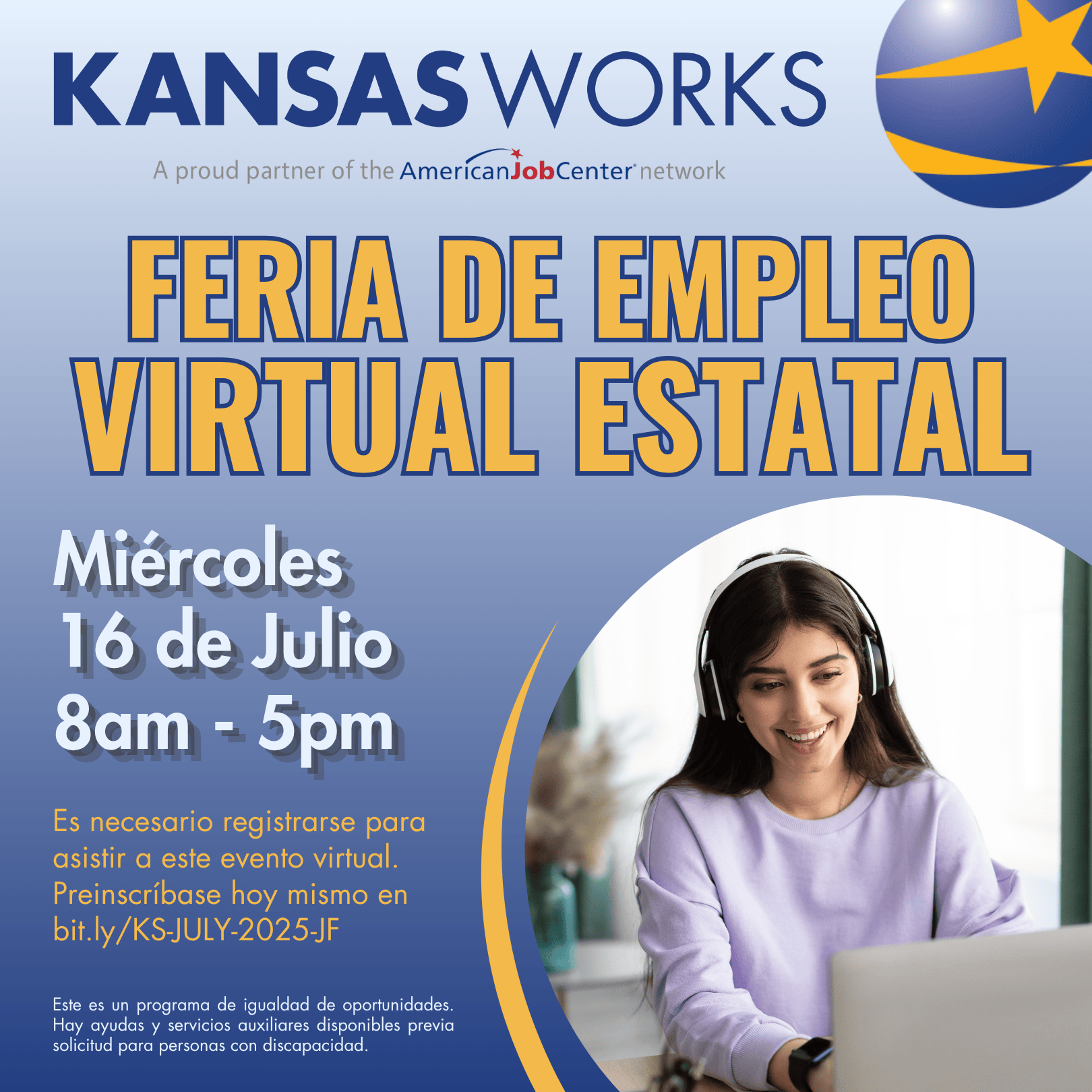 July 16th Job Fair Social Media Graphic (Spanish)