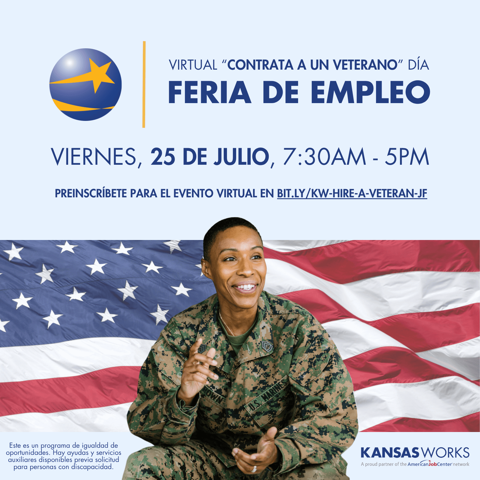 July 25th Job Fair Social Media Graphic (Spanish)