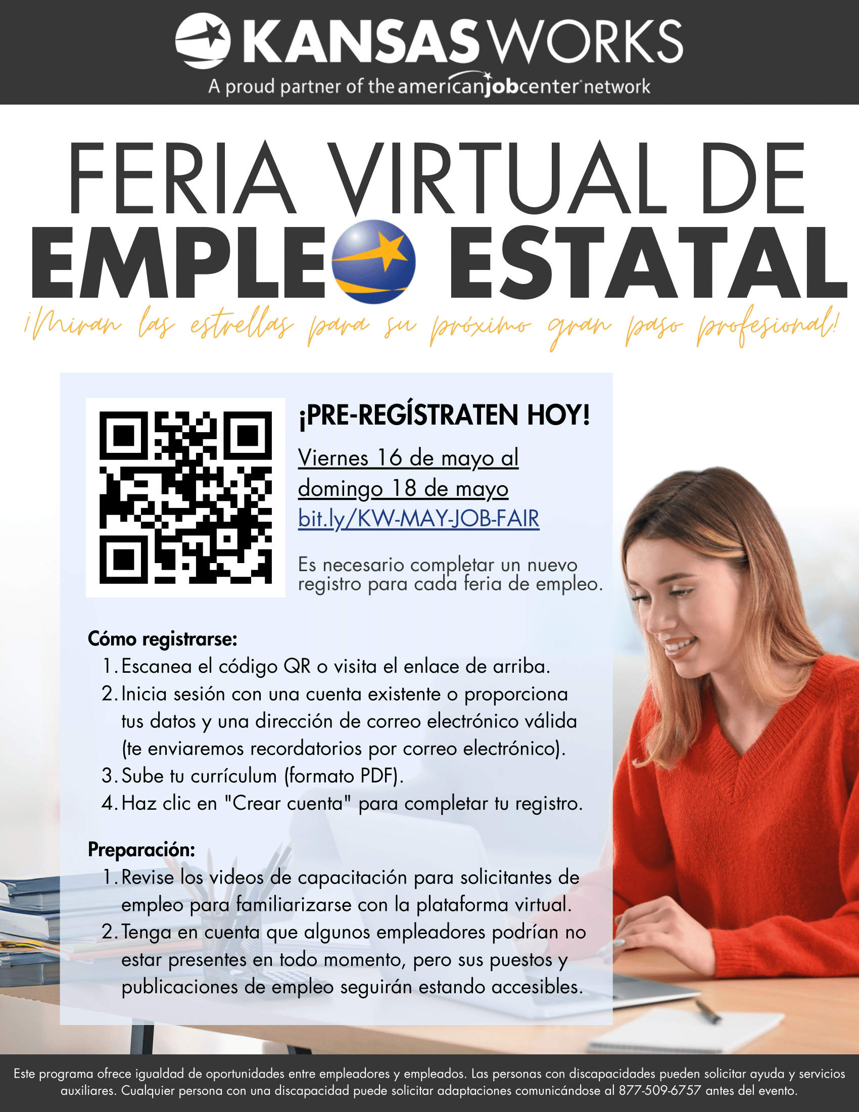 May Virtual Job Fair Flyer (Spanish) (1)-1